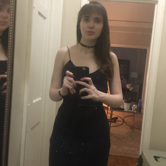 Glittery backless 90s Jodi Kristopher dance dress - Picture 4 of 7